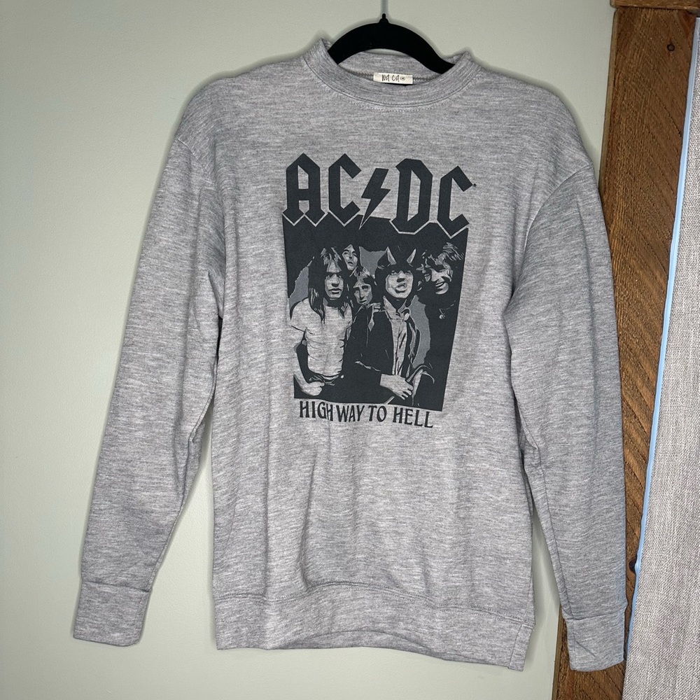 Wst Cst AC/DC Highway to Hell Sweatshirt Sz M